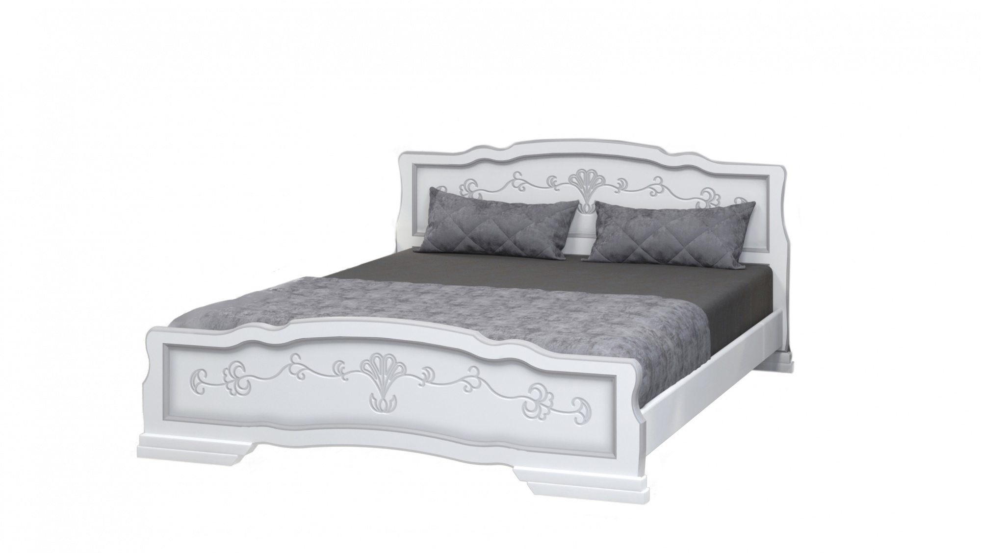 Кровать Карина 6 белый жемчуг