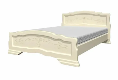 Кровать Карина 6 слоновая кость